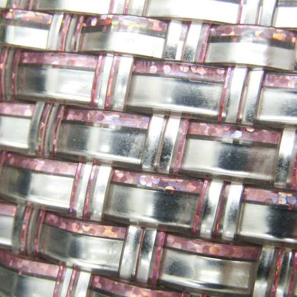 Anteprima Intreccio PB15F07178 Women's Wire Tote Bag Pink,Silver - Picture 7 of 13